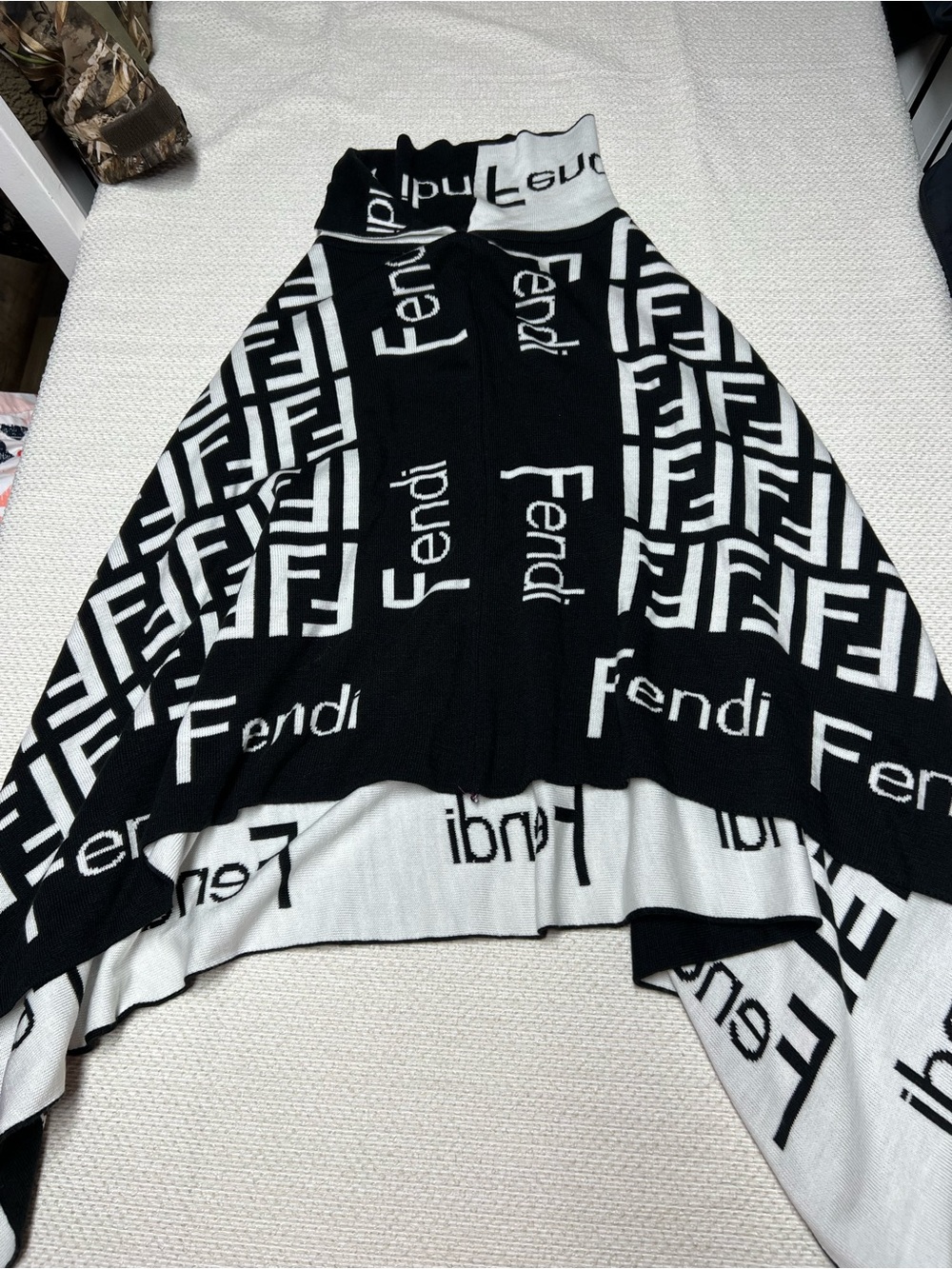 fendi poncho
